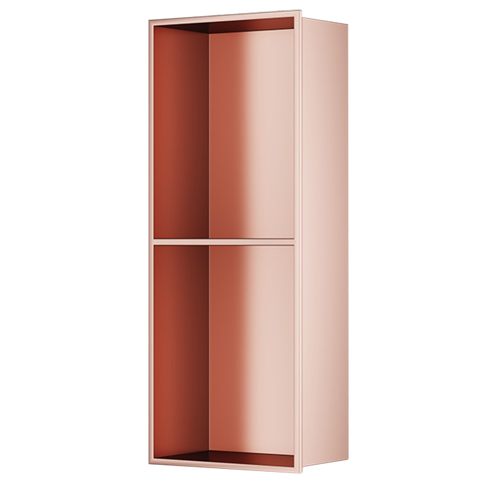 QUSYZD Stainless Steel Shower Niche, Embedded Wet Room, Shampoo Toiletry Cosmetic Waterproof Storage Shower Organiser, Home Bedroom Kitchen Bathroom Shelve,Rose Gold-70x28x12.5CM/27.56x11.03x4.93in
