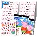 Peppa Pig Adesivi Bomboniere ~ Bundle include 12 fogli di Peppa Pig adesivi (Peppa Pig Party Supplies)