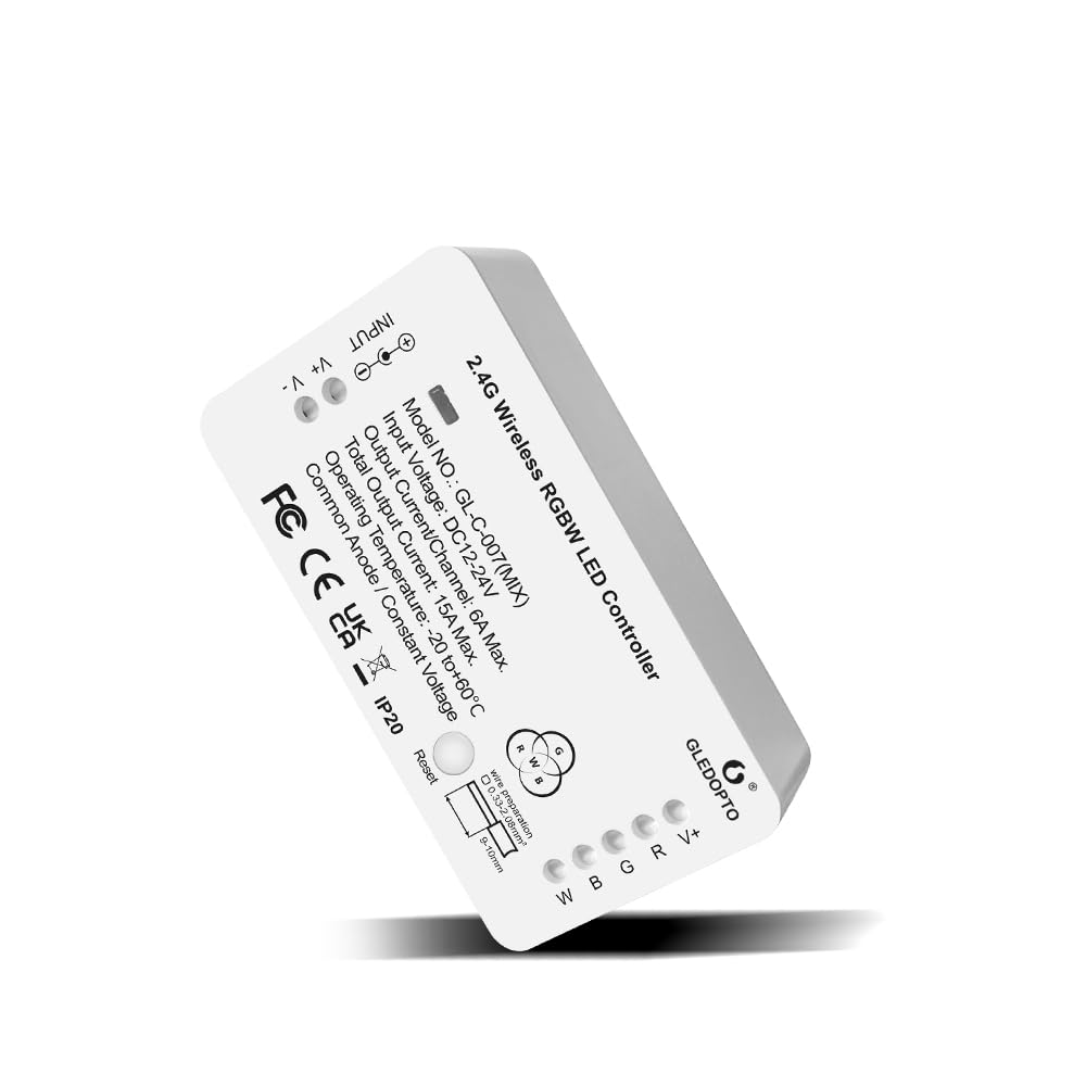 GLEDOPTO ZigBee 3.0 RGBCCT Controlador Mix LED Controlador RGB Mezcla De Luz Blanca Aplicacionvoz2 4g Rf Control Remoto Smart Home Control System GLEDOPTO ZigBee 3.0 RGBCCT Controlador Mix LED Controlador RGB Mezcla De Luz Blanca Aplicacionvoz2 4g Rf Control Remoto Smart Home Control System