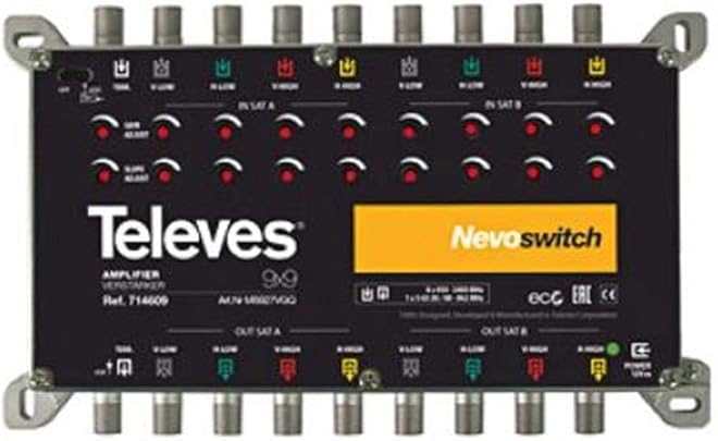 Televes Ampli 9x9 nivoswitch quot f quot g27 25db vs105 Televes Ampli 9x9 nivoswitch quot f quot g27 25db vs105
