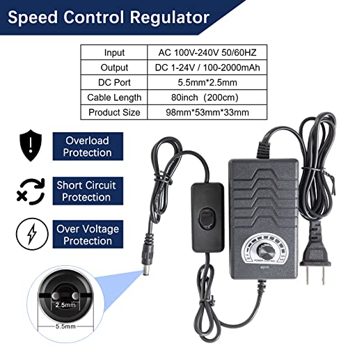 Jqdml High Torque Reciprocating Cycle Linear Actuator Motor Dc 12V Stroke 30-150Mm Variable Speed Max 95Rpm Max Torque 30Lbs,With Speed Control Regulator,Remote Control,End Connector(12V150Mm95Rpm) #TOP6