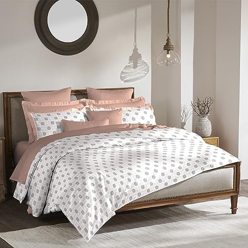 Image of myTrident Shades of Comfort King Bedsheet Sets,180 TC, 100% Cotton bedsheet for Double Bed, Walton