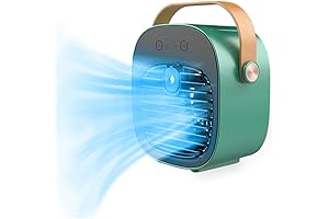 Portable Air Conditioner, Rechargeable Mini Air Conditioner, 6000mAh USB Personal Air Conditioner,...