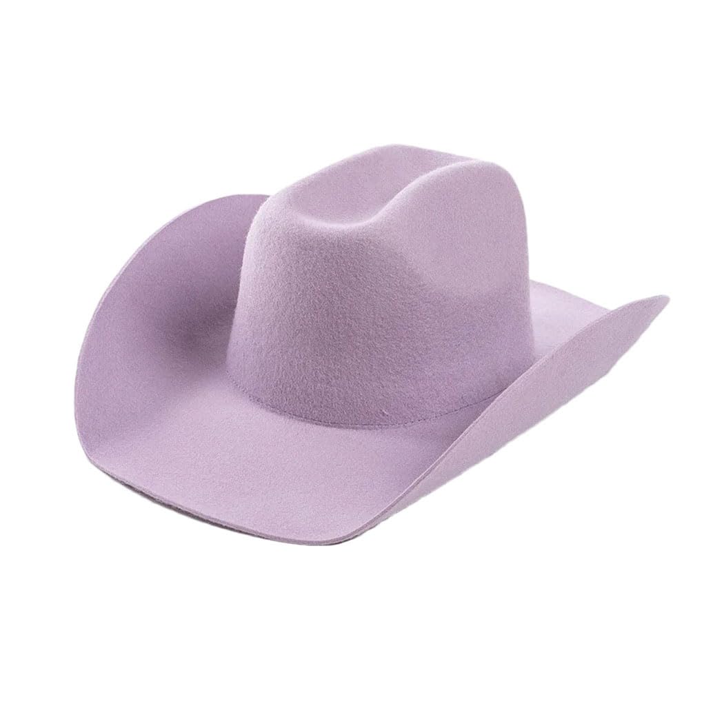 Unisex Fedoras Hut aus 100 % Wolle, Western-Cowboyhut, für Damen und Herren, Sonnenschutz, warm, konkave Form, Filzhüte