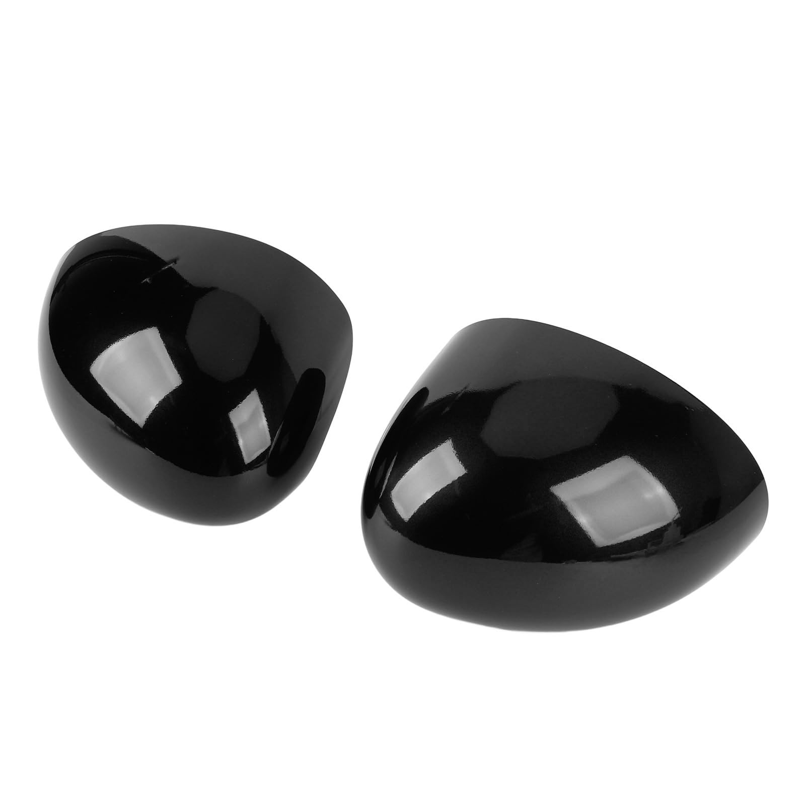 Coppia di Coperture a Specchio Sulla Porta Esterna Adattata Alla Mini F55 F55 F56 F57 F60 Pre-LCI, Migliora L'aspetto del Veicolo per i Modelli 2014-2019 (nero lucido)