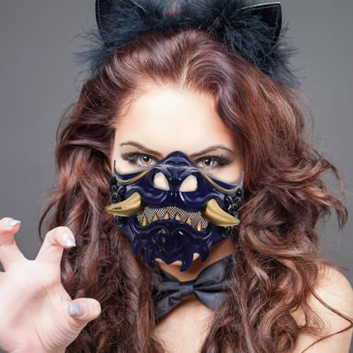 Masque samouraï japonais confortable : fini les accessoires de cosplay trop serrés - 7