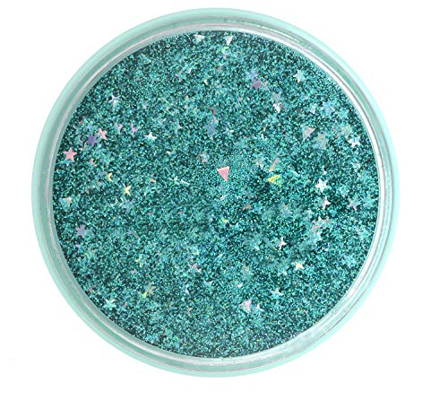 Cute Fashion Contact Lens Case,Portable Travel Glitter Luxury Bling Stars Liquid Quicksand Contact Lens Cases Eye Care Set(Green-2) - Thumbnail 6