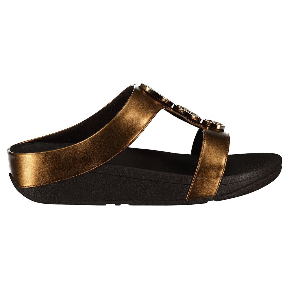 FITFLOP Halo Bead Circle Metallic Sandalias