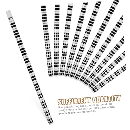 Beaupretty 36個 多機能ピアノ柄筆 小学生向け創造性育成用 丸型音楽筆 軽量で持ち運び便利 学習や賞品に