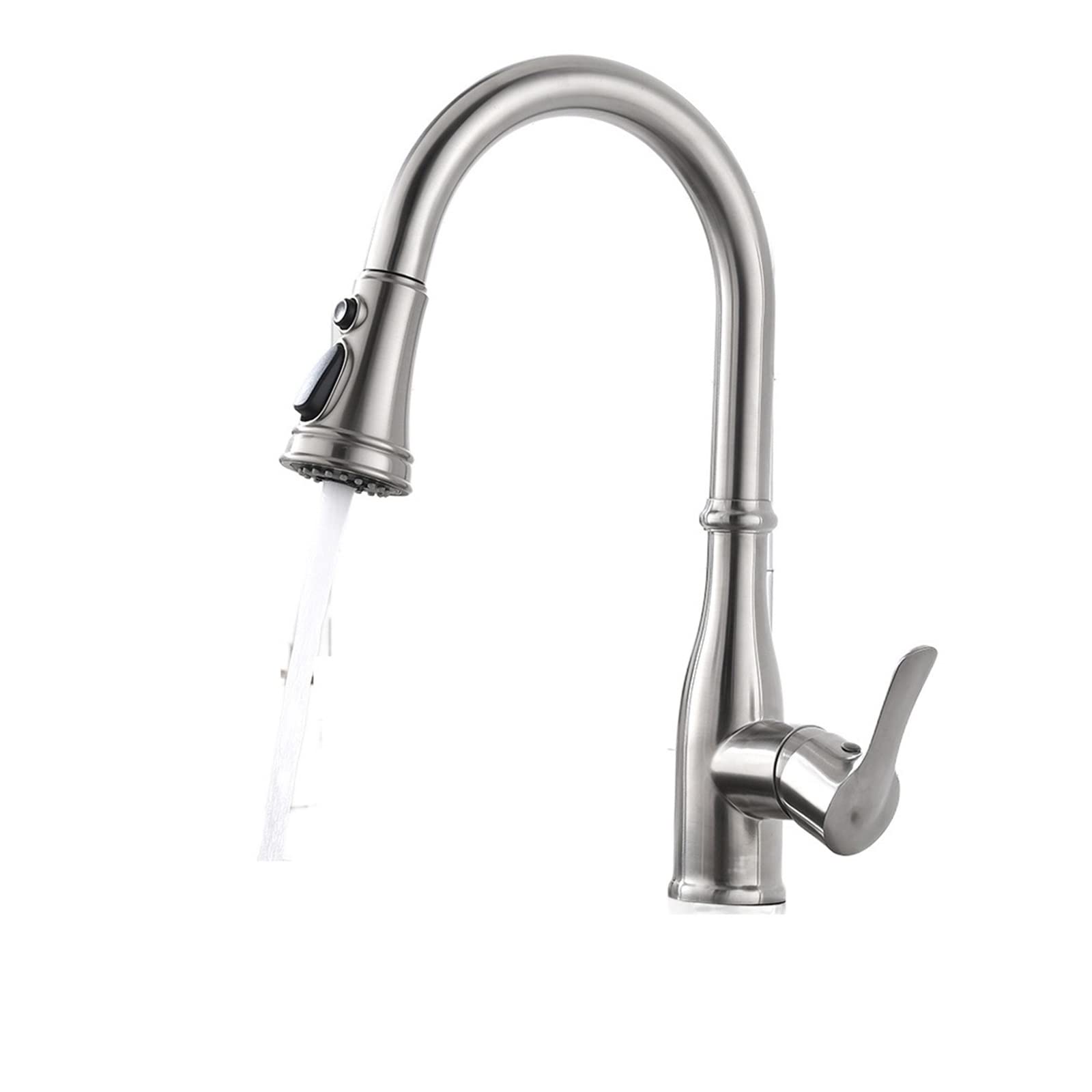 Grifo mezclador de agua giratorio de una sola manija dorada con diseño moderno, fácil instalación, rotación de 360 grados
