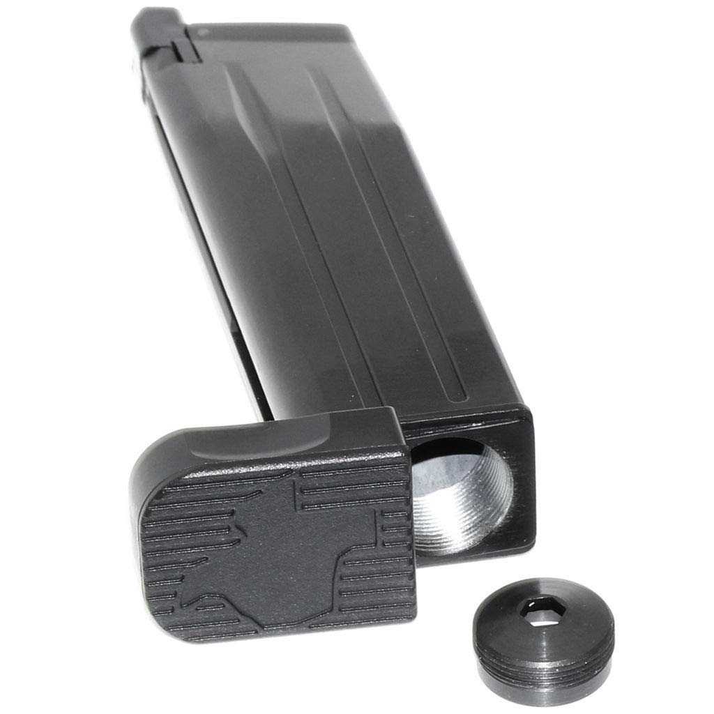 Airsoft Softair EMG STI™ 2011 DVC3 30rd Co2 Magazin für Army R501 R601 / KJ KP-05 / Zeon/EMG SAI STI TTI/AW/WE/Tokyo Marui Hi-Capa GBB Pistole Schwarz