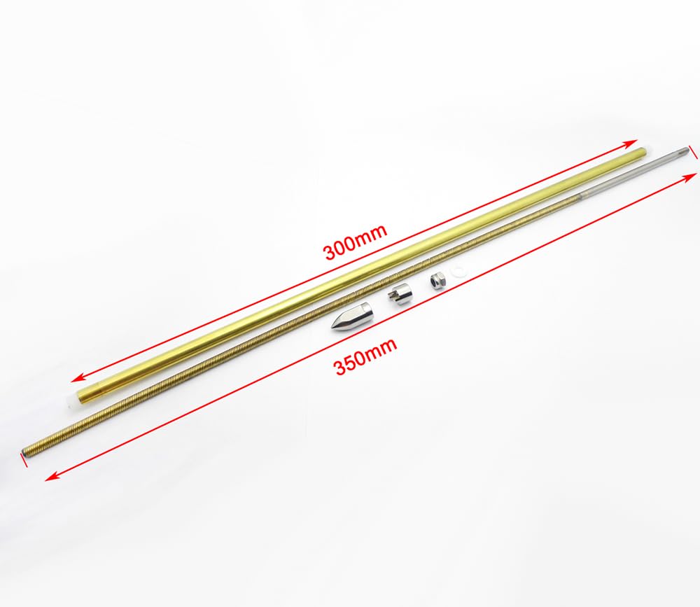 Kit Gouvernail Et Arbre Flexible Pour Bateau RC – 4mm X 350mm – Refroidissement Par Double Raccord – Main Gauche