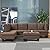 Casa Andrea Milano Modern Modern Tufted Micro Suede L Shaped Sectional Sofa Couch with Reversible Chaise & Ottoman from Casa Andrea Milano
