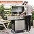 Sophia & William 4-Burner Gas BBQ Grill with Side Burner and Porcelain-Enameled Cast Iron Grates 42,000BTU Outdoor Cooking Stainless Steel Propane Grills Cabinet Style Garden Barbecue Grill, Silver
