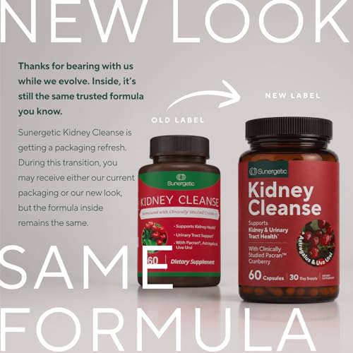 Image of Premium Kidney Cleanse Supplement - Powerful Kidney Support Formula With Cranberry and Astragalus- Helps Support Healthy Kidneys & Urinary Tract Support - Kidney Cleanse Detox & Repair - 60 Capsules