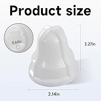 Vista 2 de Bombilla extractora de cuello cuadrado para exprimidor de limón/lima blanco compatible con Sunkist No. 8 Reemplazar #: 02AR