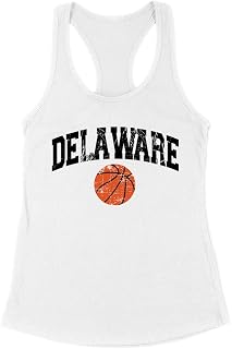 Basketball Delaware Tank Top Fitted Racerback Women's