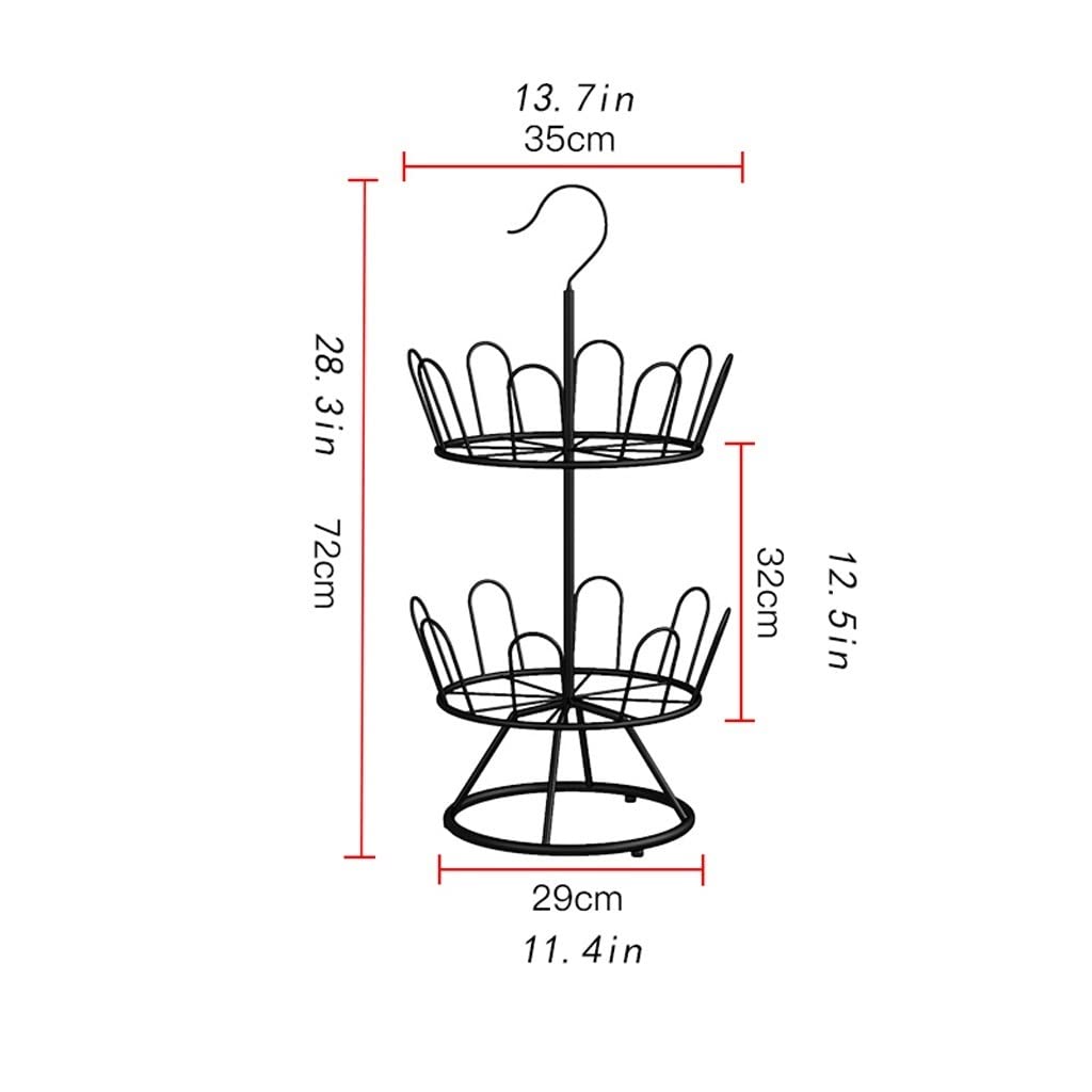 Étagère à chaussures avec crochets - Étagère à chaussures en fer - Parfait pour balcon, salon, chambre à coucher, couloir - Organiseur de chaussures multicouche EAN EAN