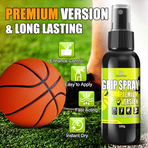 Grip Spray Torwarthandschuhe, 200g Premium Version Anti Rutsch Spray, High Adhesion, rutschfest & Enhanced Grip Strength for BasketbäLle, BasebäLle, FußBäLle, Sportschuhsohlen, Verschiedene SchläGer