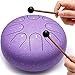 Lronbird Steel Tongue Drum Percussion, 6 Inch 8 Notes Musical Instruments, Music Gifts for Family Friends (Lavender)