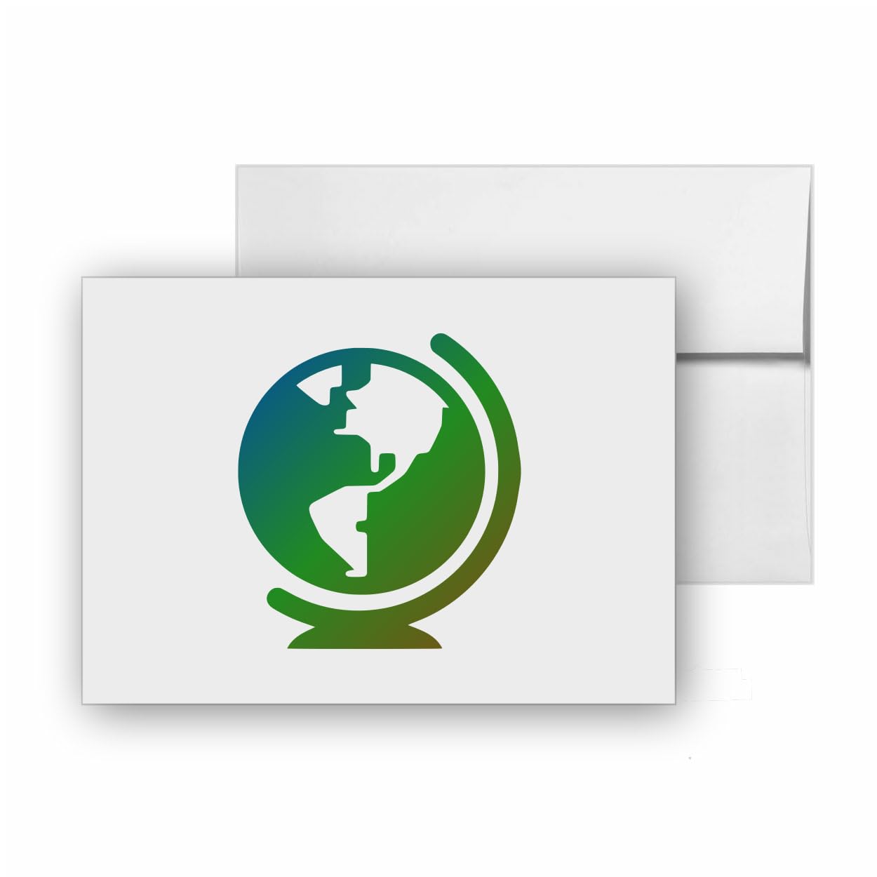 Globe America Geography Map Planet, quality blank cards CC-25881