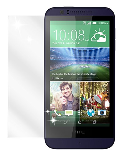 dipos I 2X Protection ecrán Compatible avec HTC Desire 510 Films de Protection d'écran Transparent