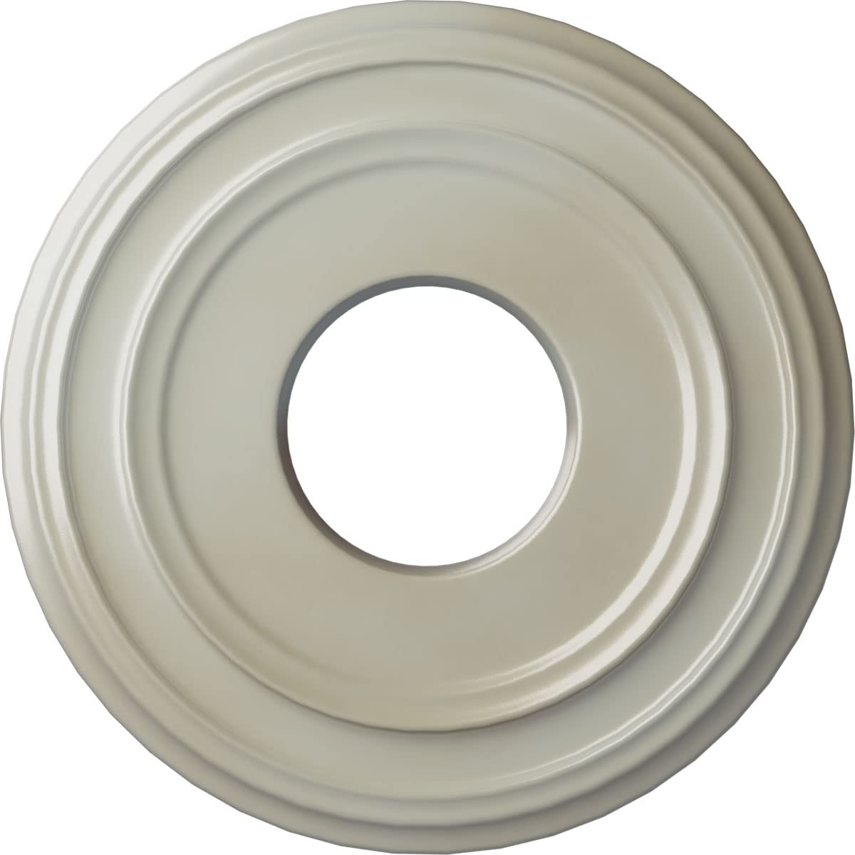 Ekena Millwork CM12CLUWF 12 3/8"OD x 4"ID x 1 1/8"P Classic Ceiling Medallion, Ultra Pure White — Amazon image 29