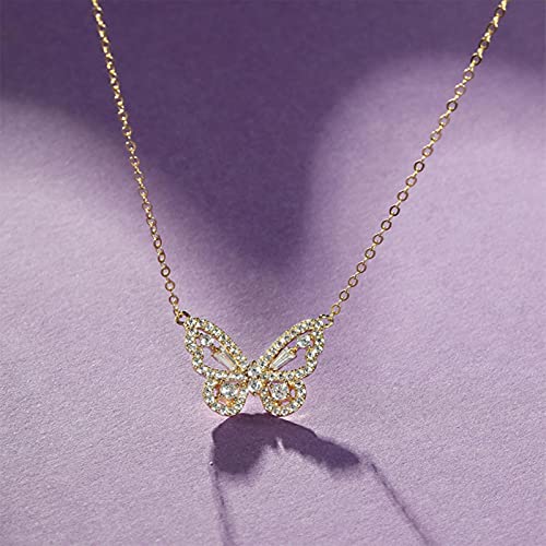 Collier papillon en argent 925 et zircone pour femme - 6