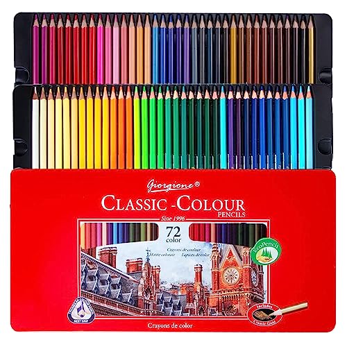 Ugmic 12 Faben Buntstifte – Buntstifte für Erwachsene, weicher Kern, Aquarellfarben-Set zum Zeichnen, Buntstifte Kinder, weiches Kern-Kunstzubehör für Künstler und Kinder
