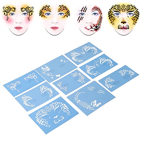 Kit di Stencil per il Viso, Grandi Stencil