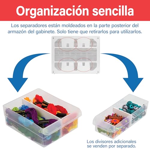 Miniatura 6 de (Usado) Akro-Mils 10144 44-Drawer Plastic Drawer Storage Cabinet For Garage Organization, Teacher Toolbox, Makeup Organizer, And More, 50,8 Cm W X 16 Cm D X 40,6 Cm H, Black