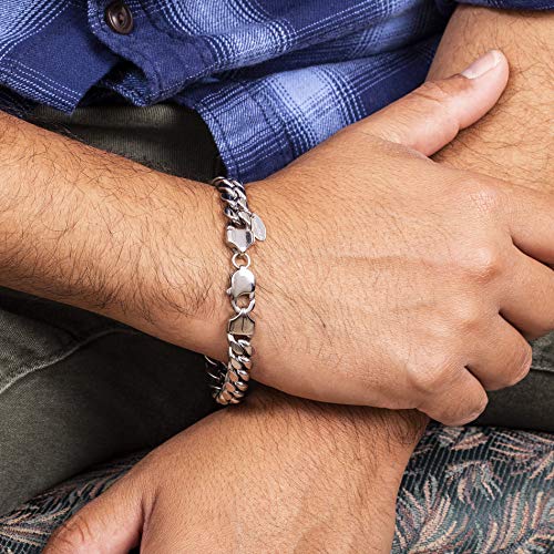 Pulsera Nautica Acero Inoxidable Hombre 9mm 8.5 Pulgadas miniatura 6