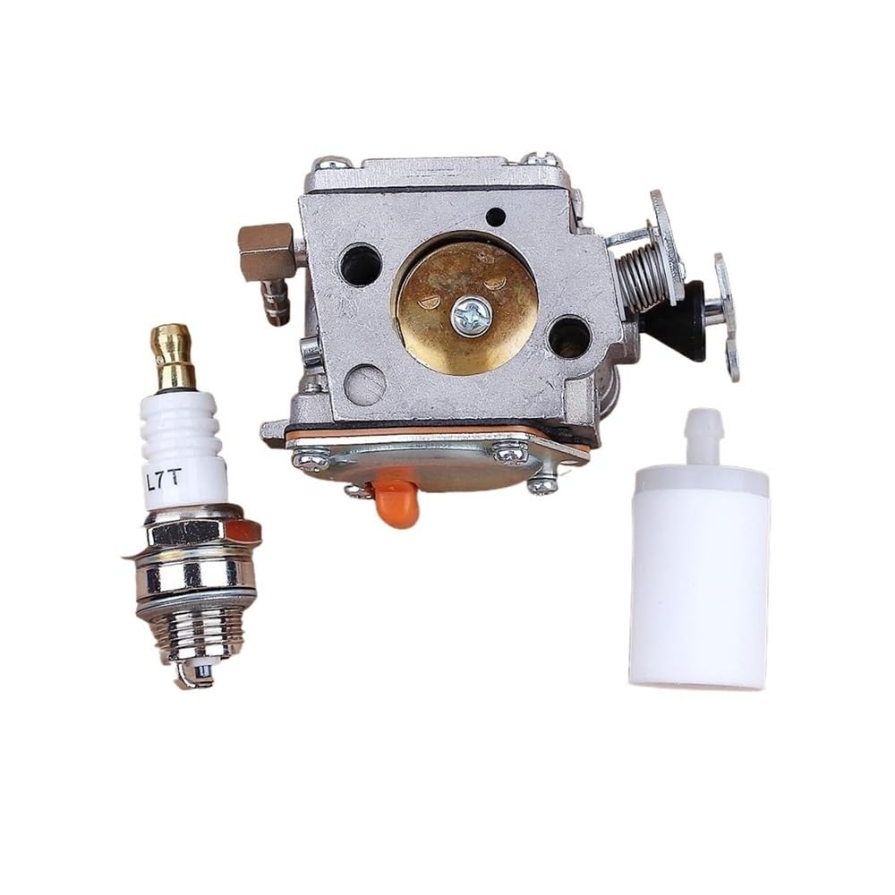Kit de bujías y filtro de combustible compatible with carburador compatible con sierras de corte de hormigón K650, K700, K800 y K1200, piezas del carburador 503280418
