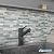 MOFIT 3D Stone Brick Backsplash Tile for Kitchen Peel and Stick Self-Adhesive Wall Tile,Marble Linear Mosaic Tiles Stickers Bathroom Wall Panels Fireplace Vanity (Blue Green Gray,10sheets)