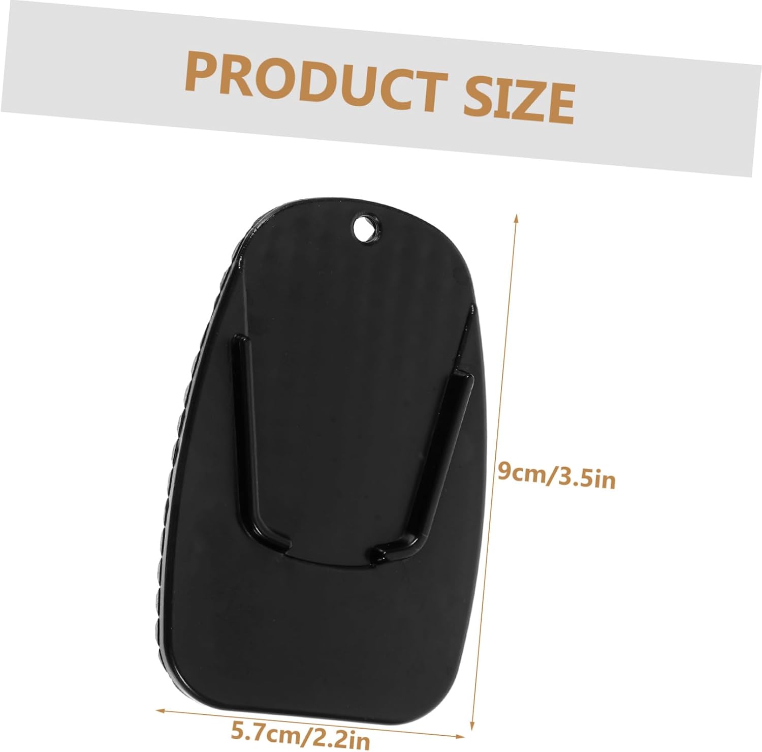 5pcs Motorcycle Kickstand Pad Durable Anti-skid Side Stand Cushions for Motorbike Support Lightweight and Portable Kickstand Accessories Black