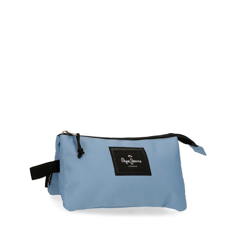 Pepe Jeans Aris Estuche Triple Azul 22x12x5 cms Poliéster