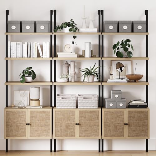 Nathan James Theo Industrielles offenes Regal Bücherregal mit...