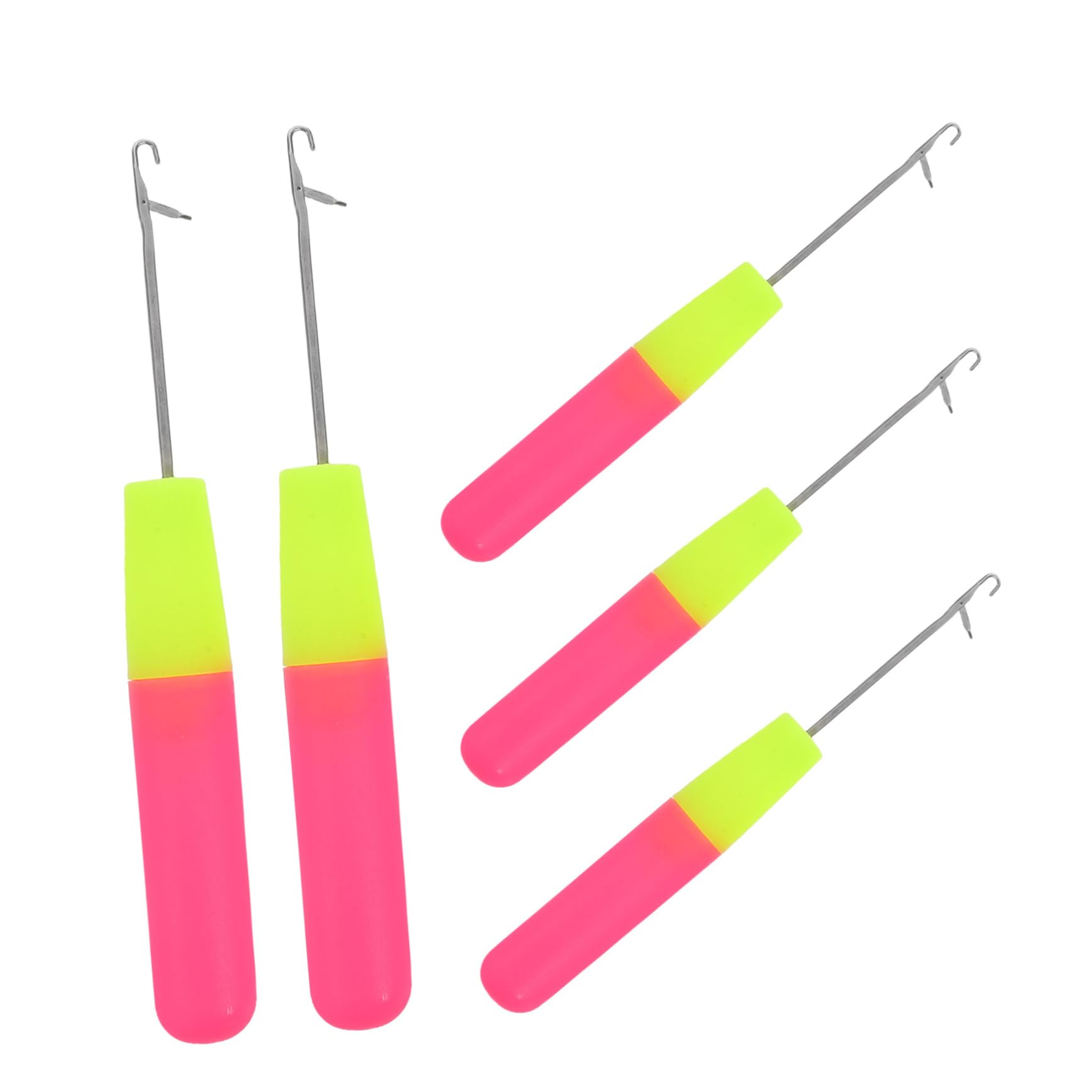 minkissy 5Pcs Latch Hook Crochet Needles for Braiding Hair and Carpet Making Lightweight and Durable Hair Tinsel Kit for Bubble Braids and Fake Hair Extensions
