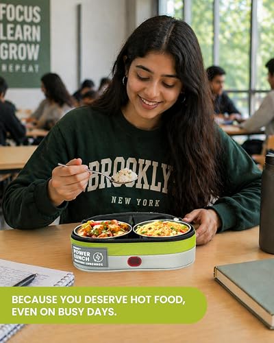 Image of Ecoline Q2, Electric Lunch Box, Capacity 800ml (Green)