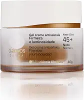 Gel Creme Antissinais Firmeza e Luminosidade 45+ Noite Chronos Derma 40 g