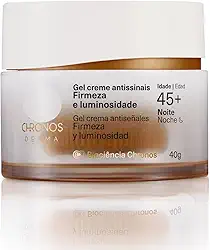 Gel Creme Antissinais Firmeza e Luminosidade 45+ Noite Chronos Derma 40 g