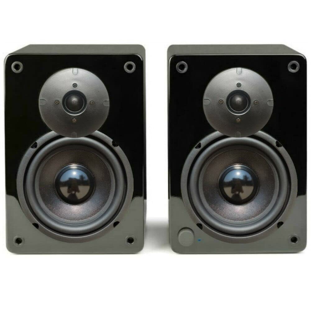 MASTER AUDIO 1 RSQ802 Tweeter à dôme Noir 100 Watts rms 200 Watts Max 10 cm 100 mm 4" impédance 8 ohm Bobine 25 mm Ultra Slim pour Maison, 1 pièce + condensateur Cadeau