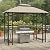 Garden Winds Replacement Canopy for Sheridan Grill Gazebo - Riplock 350 - Beige