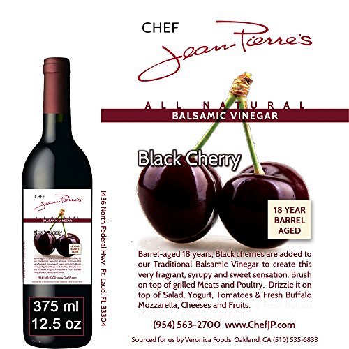 Black Cherry Traditional Barrel Aged 18 Years Italian Balsamic Vinegar 100% All Natural 375ml (12.5o - //coolthings.us