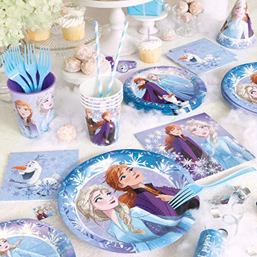 Disney Frozen Elsa Anna Birthday Party Supplies Bundle Pack For 16 Guests (Plus Party Planning Checklist By Mikes Super Store) #TOP3