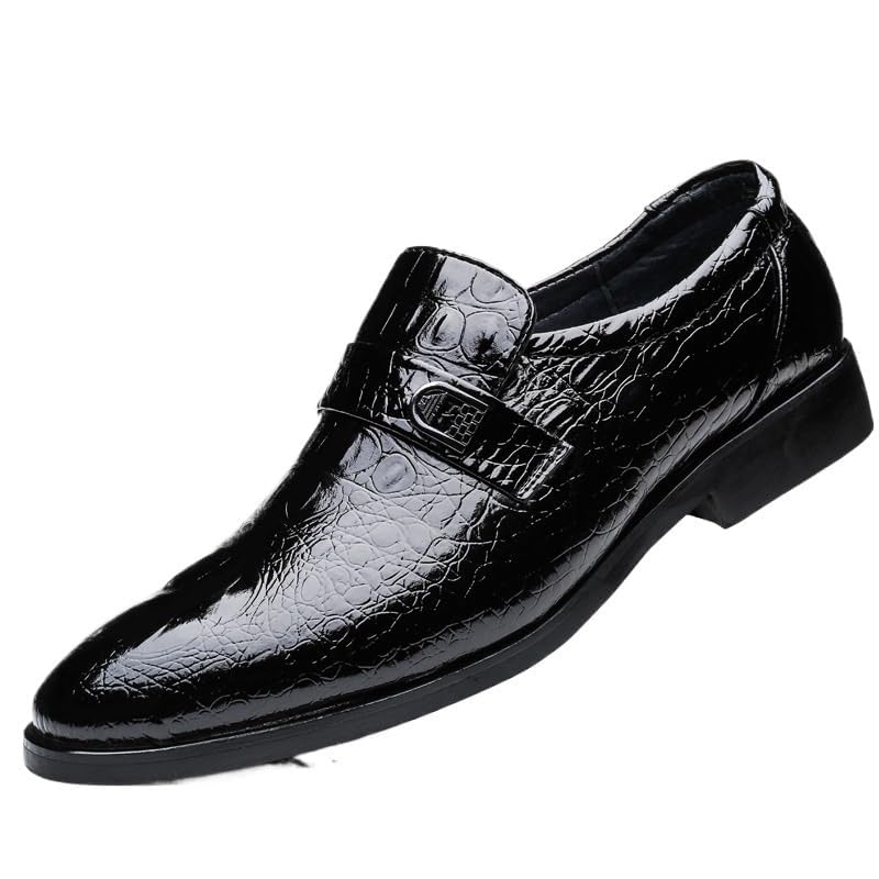 Men's Comfortable Fashion Dress Shoes Fashion Classic Wedding Formal Modern Pointed Toe Slip-On Oxford Shoes