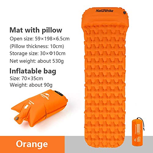 Tpu tapis de camping camping literie oreiller sommeil randonnée en plein air tente airbed avec oreiller ultralight humidité coussin oreiller airbag nh19z012-p