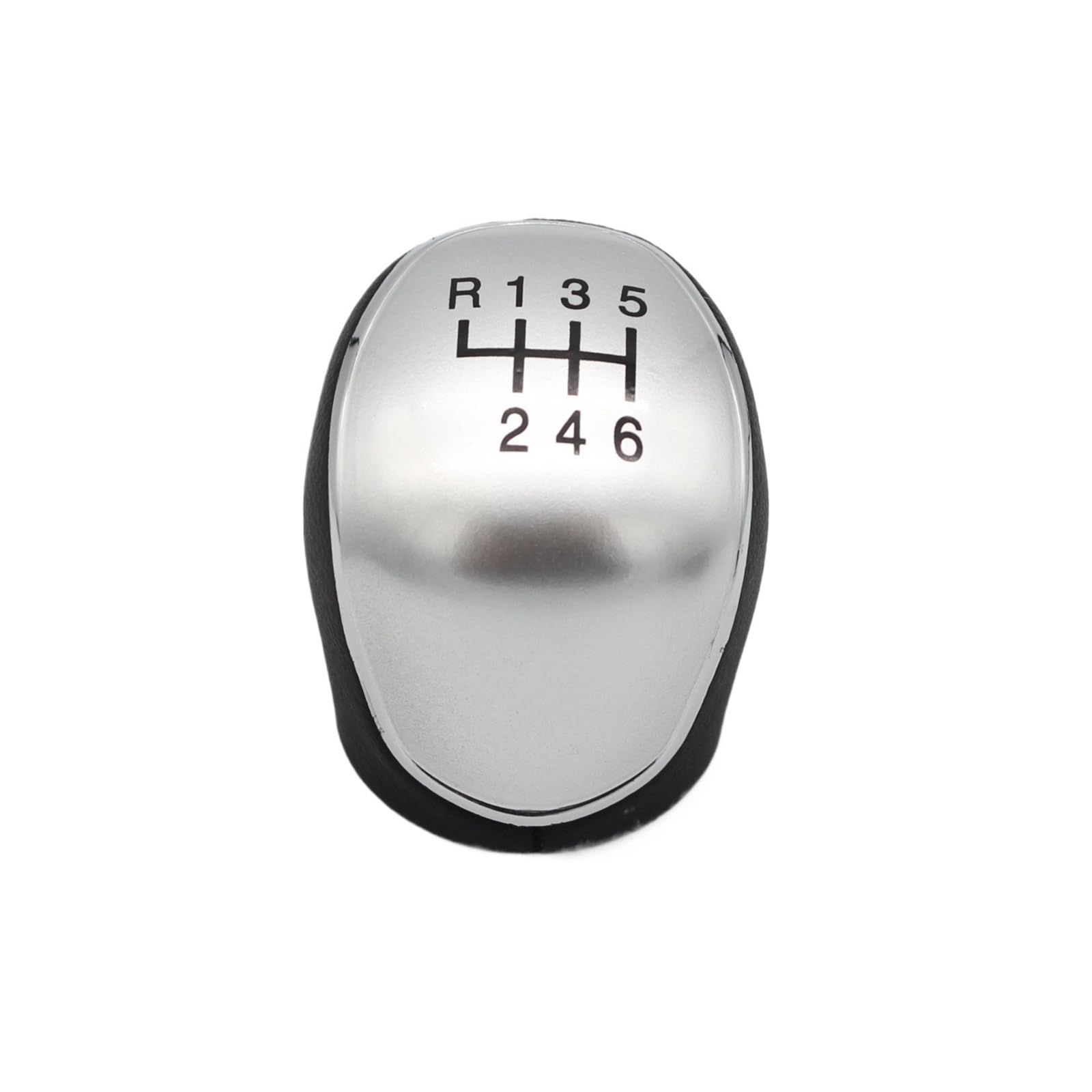 ZhanNuoBHd for Mondeo 4 for Mk4 for Focus for S-Max for C- Max for Kuga for Galaxy Shifter Lever Headball Car 5/6 Speed Gear Shift Knob Stick Shifter Lever Knob(Silver 6 Speed)