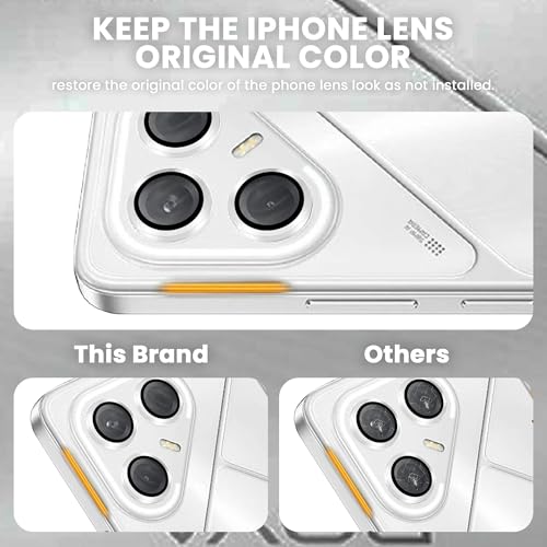 Image of ArmourPro Camera Lens Protector for Tecno Pova 7 (6.78 Inches) Tough HD Individual Aluminum Alloy Rings 9H Camera Cover, Scratch-Resistant,Camera Lens Protection| Silver, 1 Pack