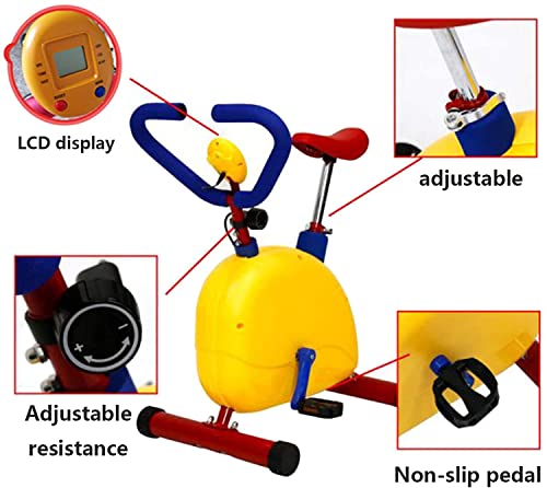 Kid Stationary Bike, Fun and Fitness Exercise Equipment for Kids, Children Indoor Outdoor Sports Bike, for Boys Girls Ages 3-8 Year Old3